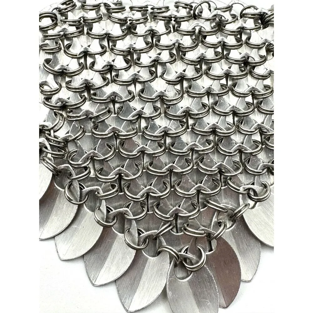 Scalemail Armor 2 Pcs Chainmail Dragon Art Supply Renaissance Gothic Handmade